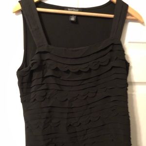 White House Black Market Ruffled shell top M